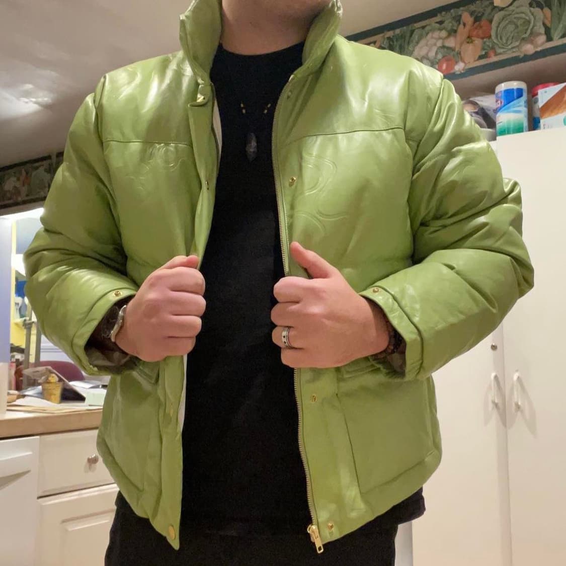 골프왕 레더 플레임 퍼피 자켓 XL 상품이미지3