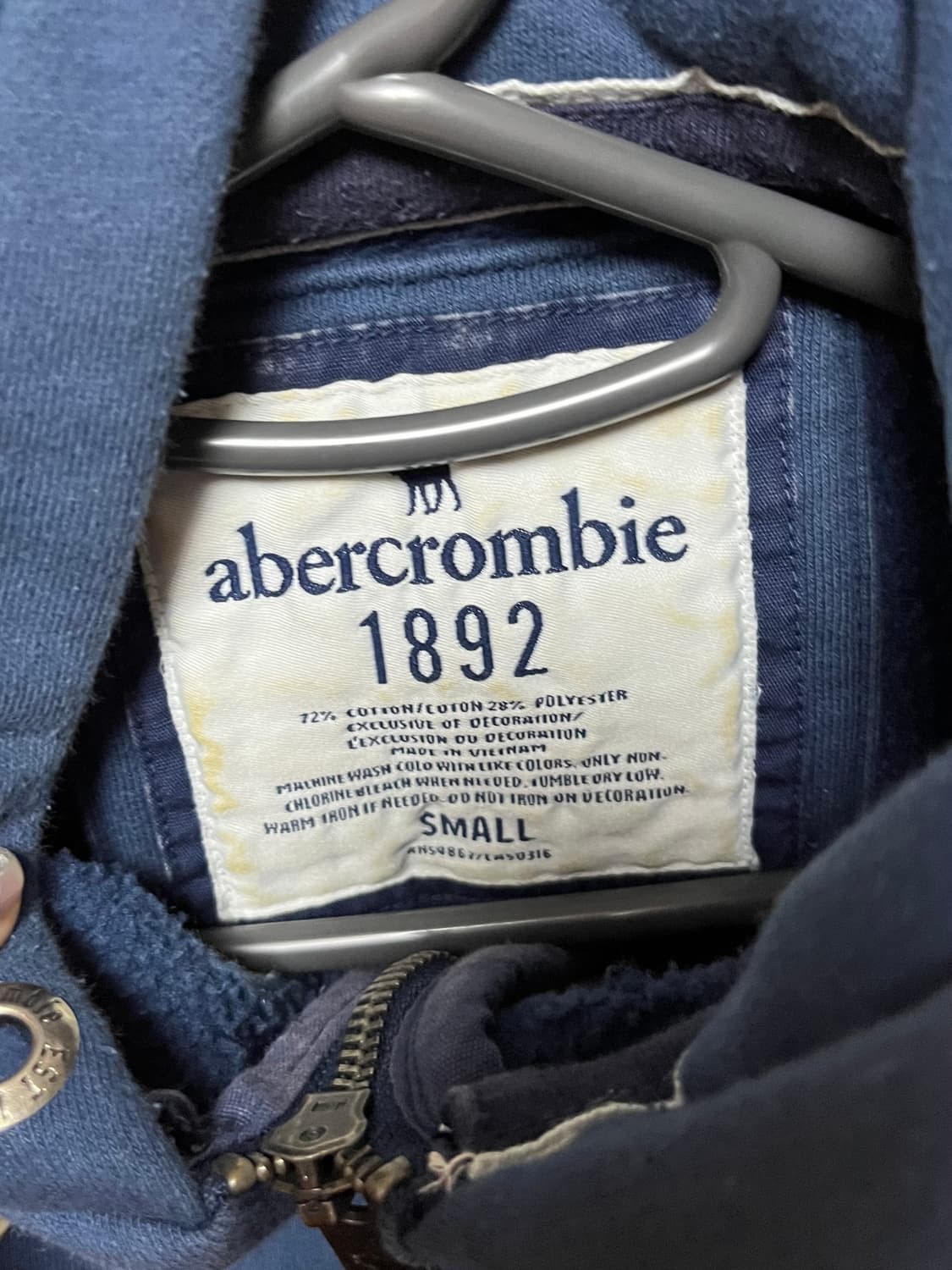 아베크롬비 네이비 후드집업 상품이미지2