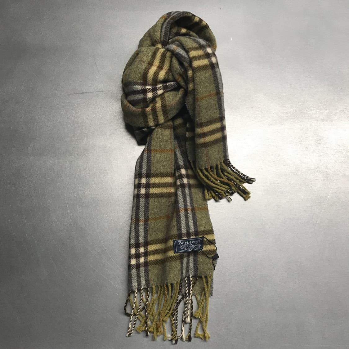 버버리 정품 램스울 머플러 그린 상품이미지1