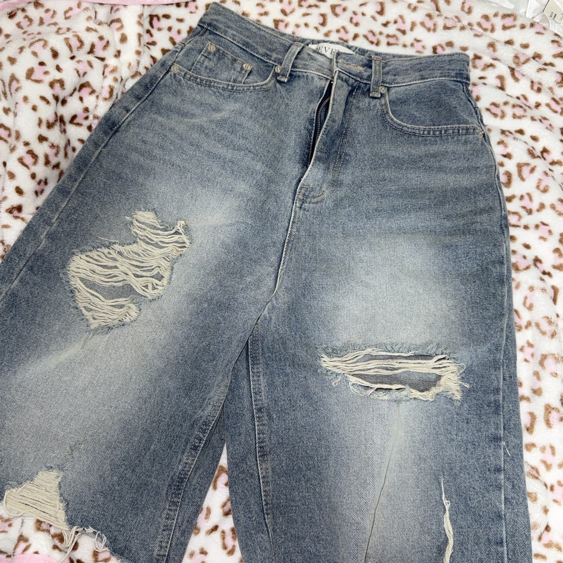 Develop vintage 데님 7부 반바지  상품이미지2