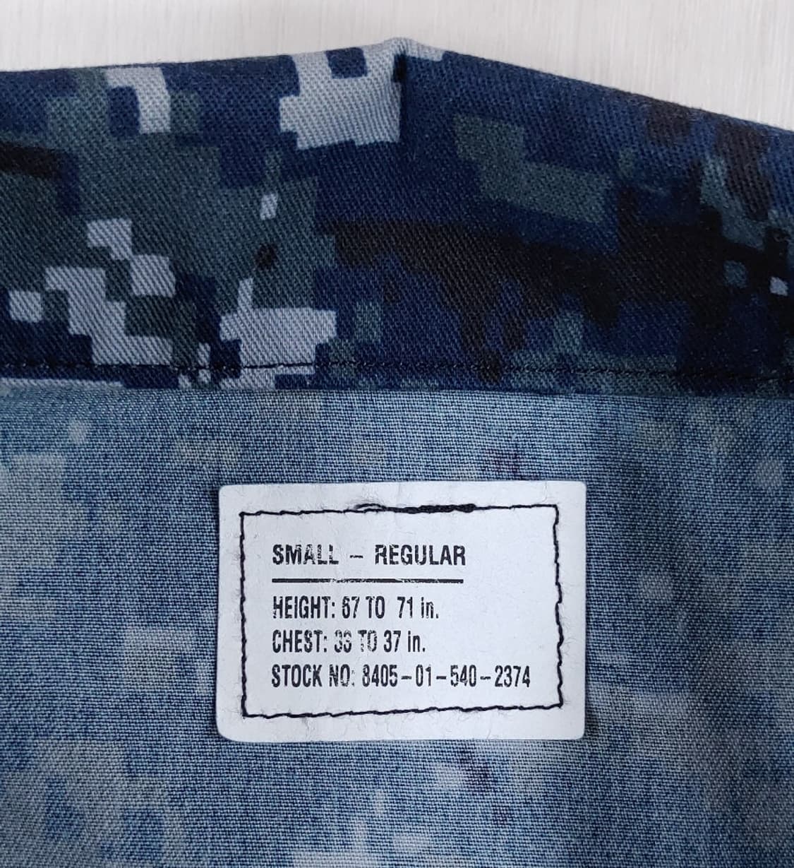 미해군 NWU1 셔츠 S-R 상품이미지9
