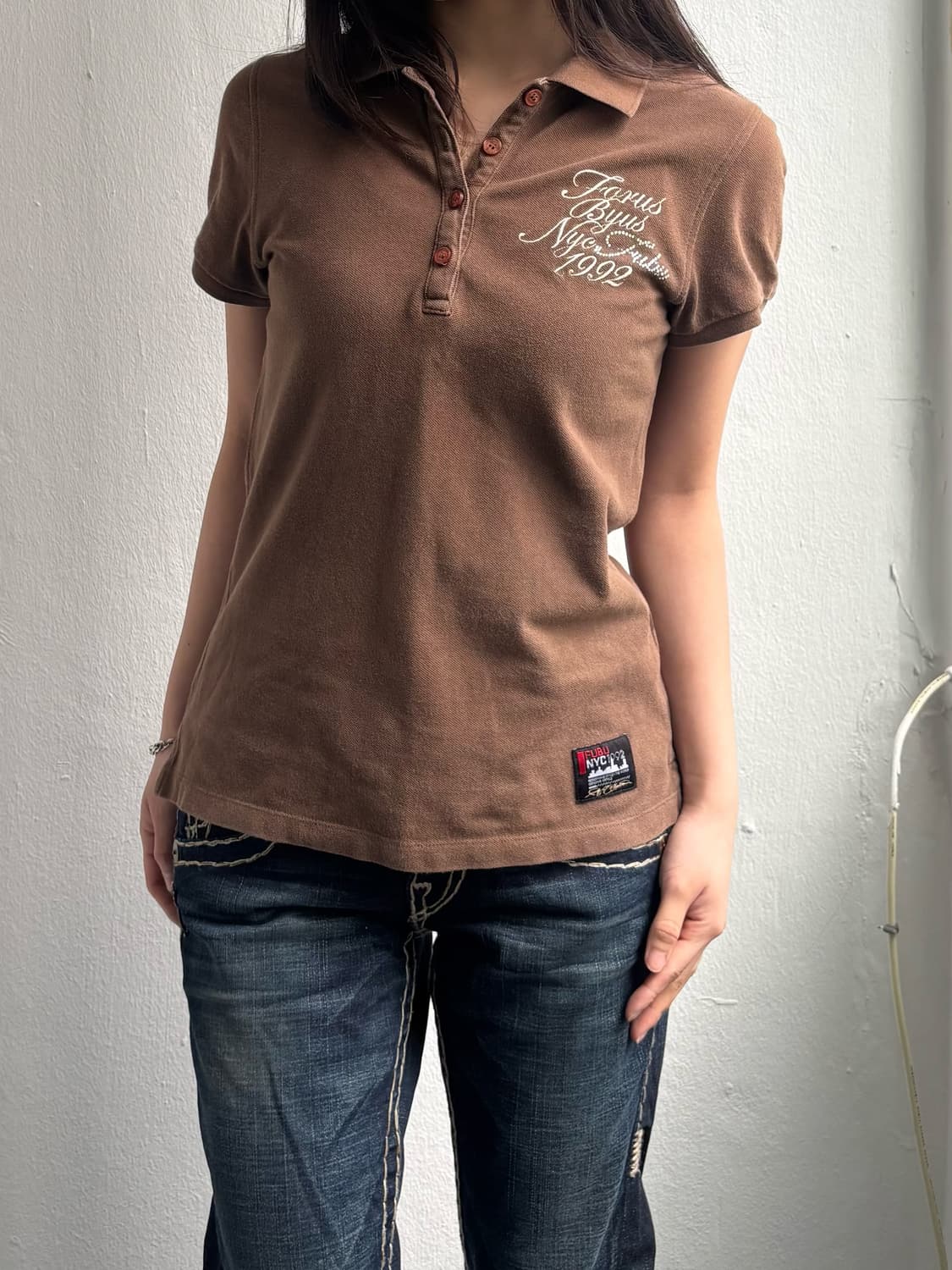 Fubu Brown Graphic Top 상품이미지5