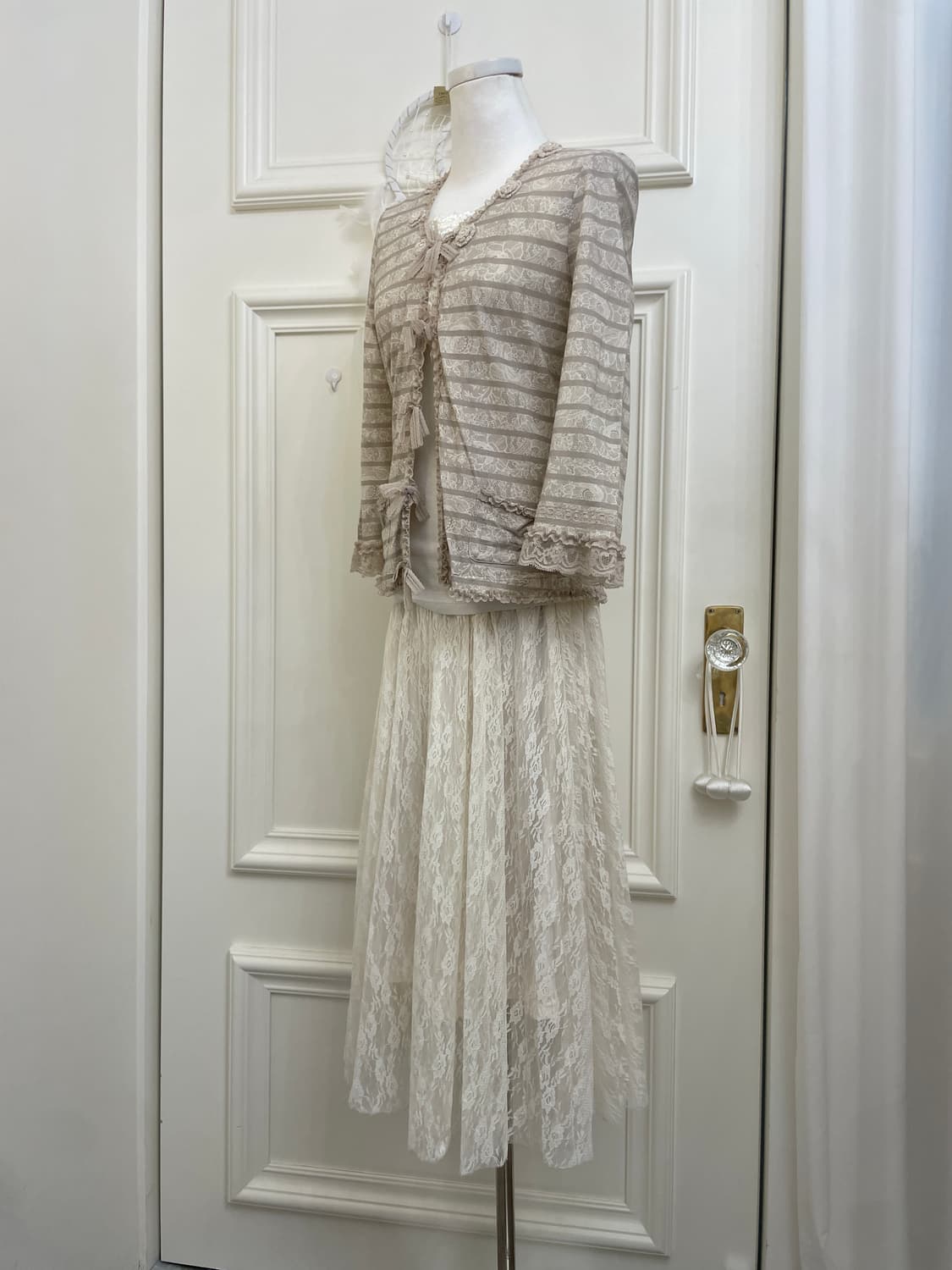 cool beige lace bow fairy 3pcs set 상품이미지2