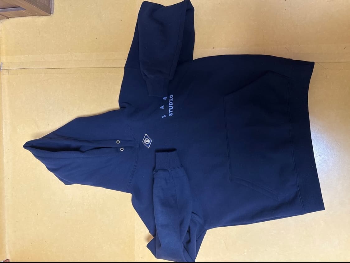 아이앱 스튜디오 x 아케인 필트오버 후드 네이비 블루 상품이미지2