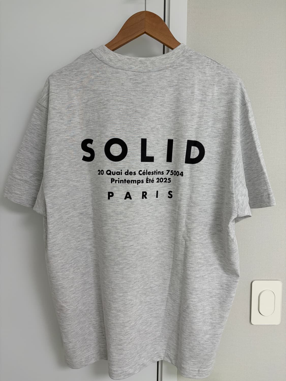 솔리드옴므 파리 백로고 반팔 그레이 48 상품이미지2