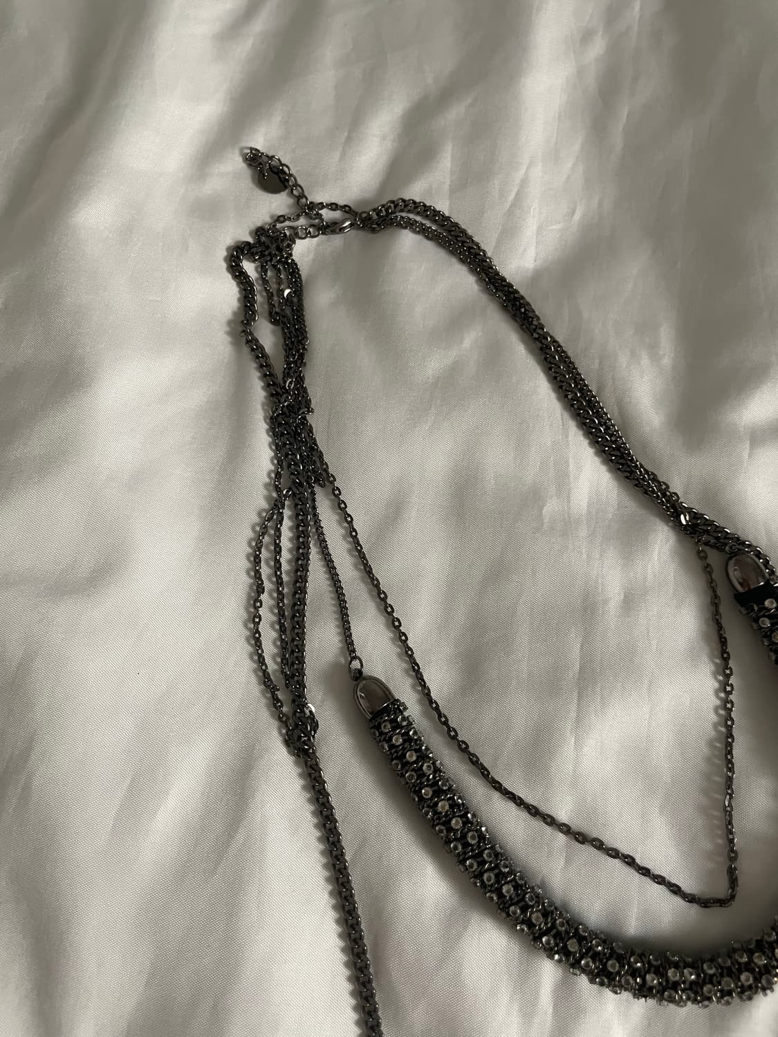 빈티지 큐빅 레이어드 목걸이 상품이미지4