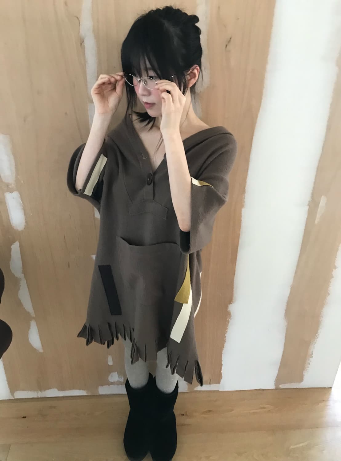 vintage tassel pocket one-piece 상품이미지2