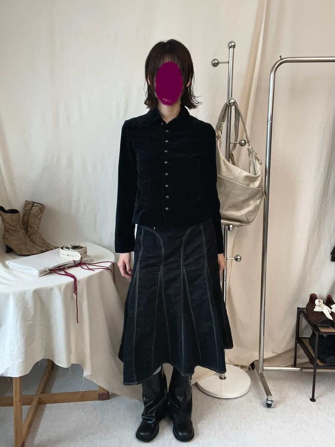 Piece Montee Velvet Shirts 상품이미지2