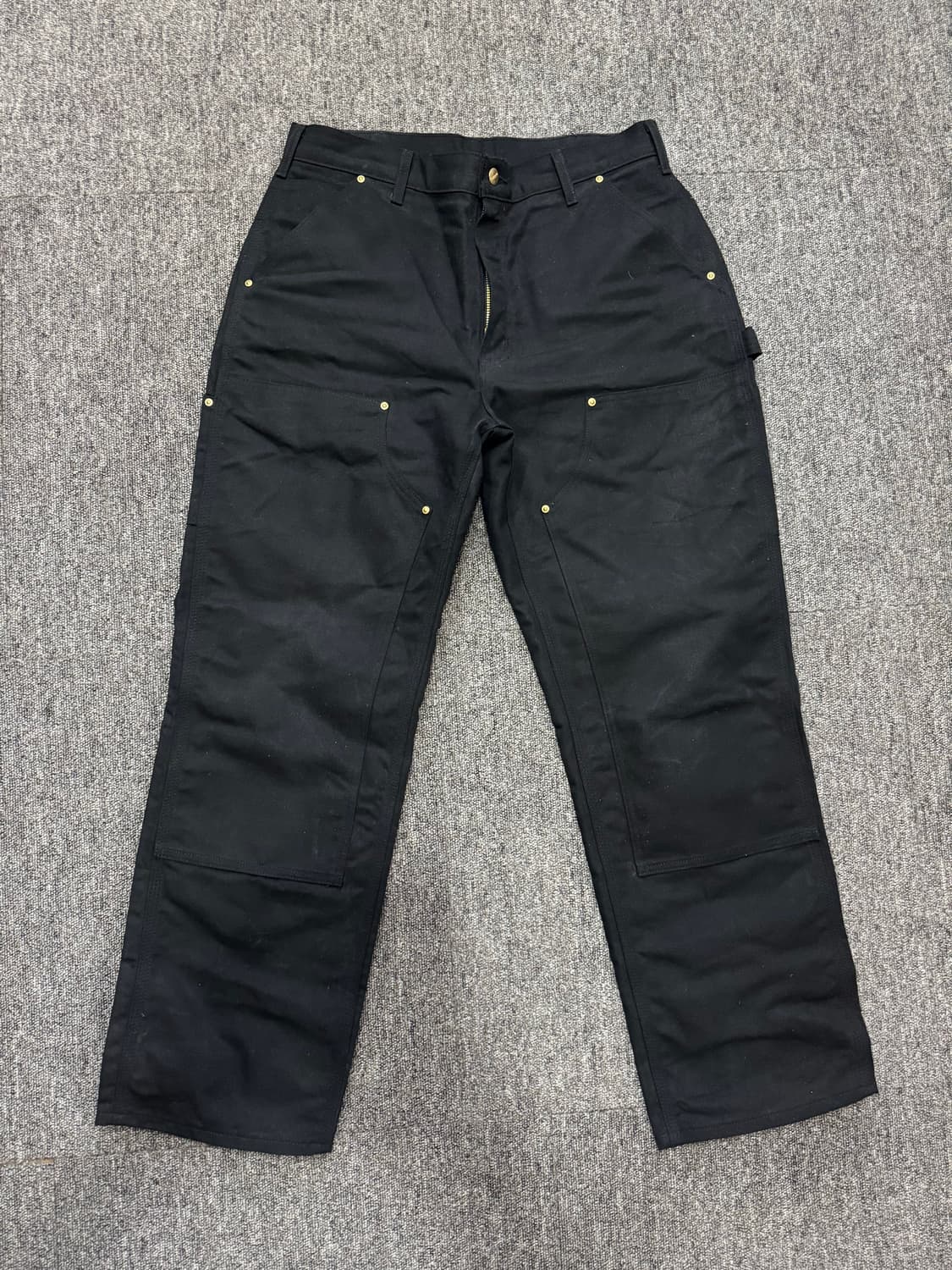 USA 칼하트 더블니 블랙 BK BK 34/30 상품이미지2