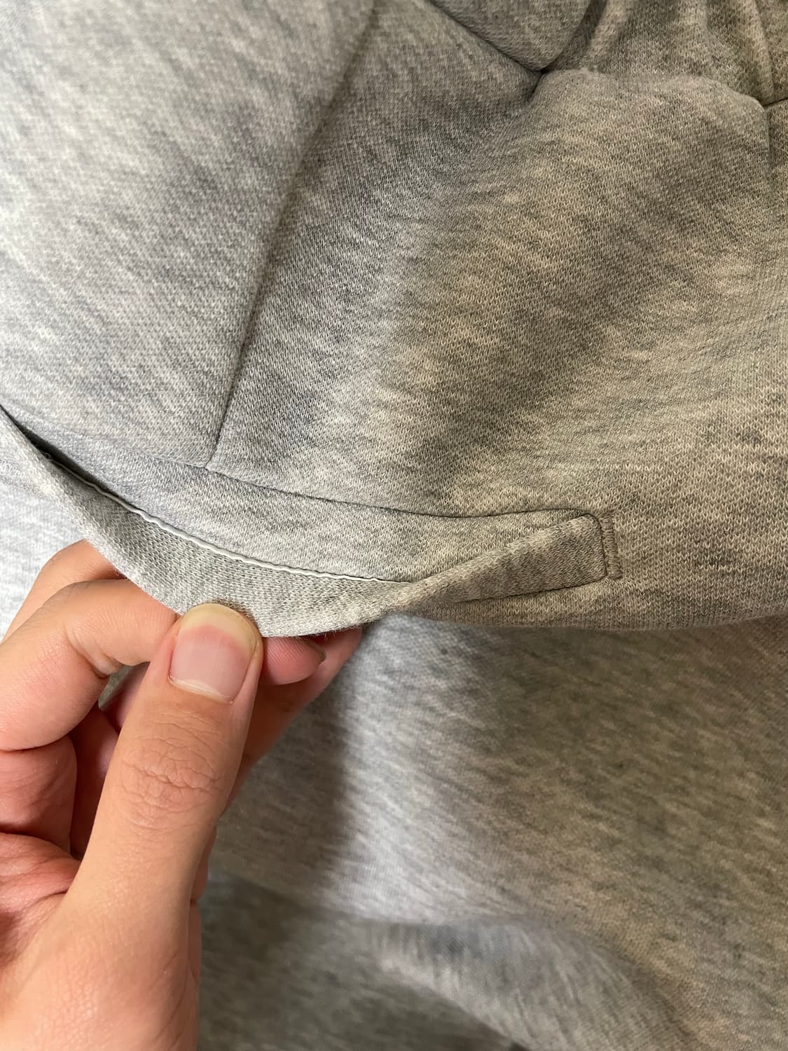 렉토 25SS 와이드 밴딩 루즈핏 스웻팬츠 멜란지 그레이 상품이미지8