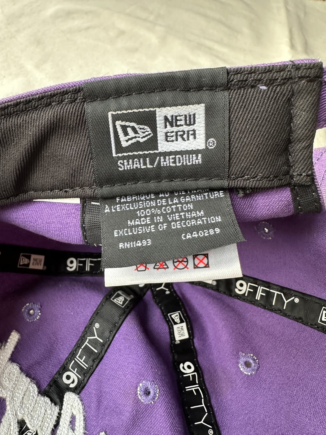 뉴에라 LA 레이커스 9FIFTY 레트로 크라운 스트랩백 퍼플 S/M 상품이미지6