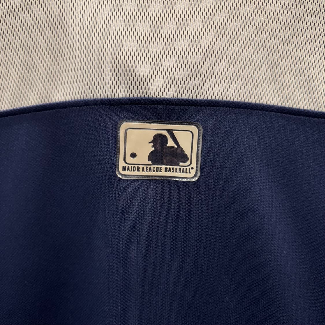 90s MLB X 양키스 트랙자켓 전면 빅로고 포인트 네이비 화이트 상품이미지6