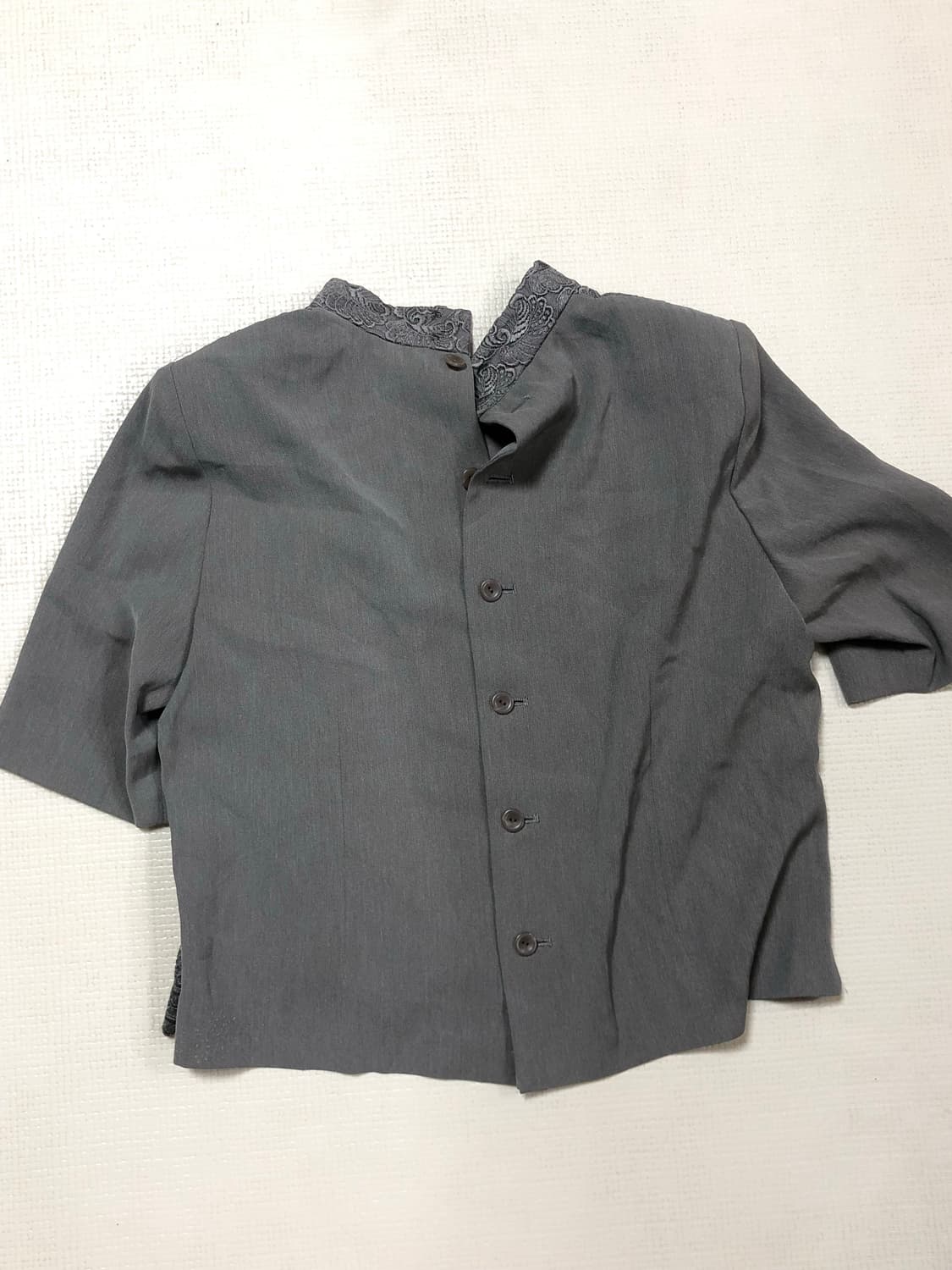 빈티지 그레이 레이스 탑 상품이미지7