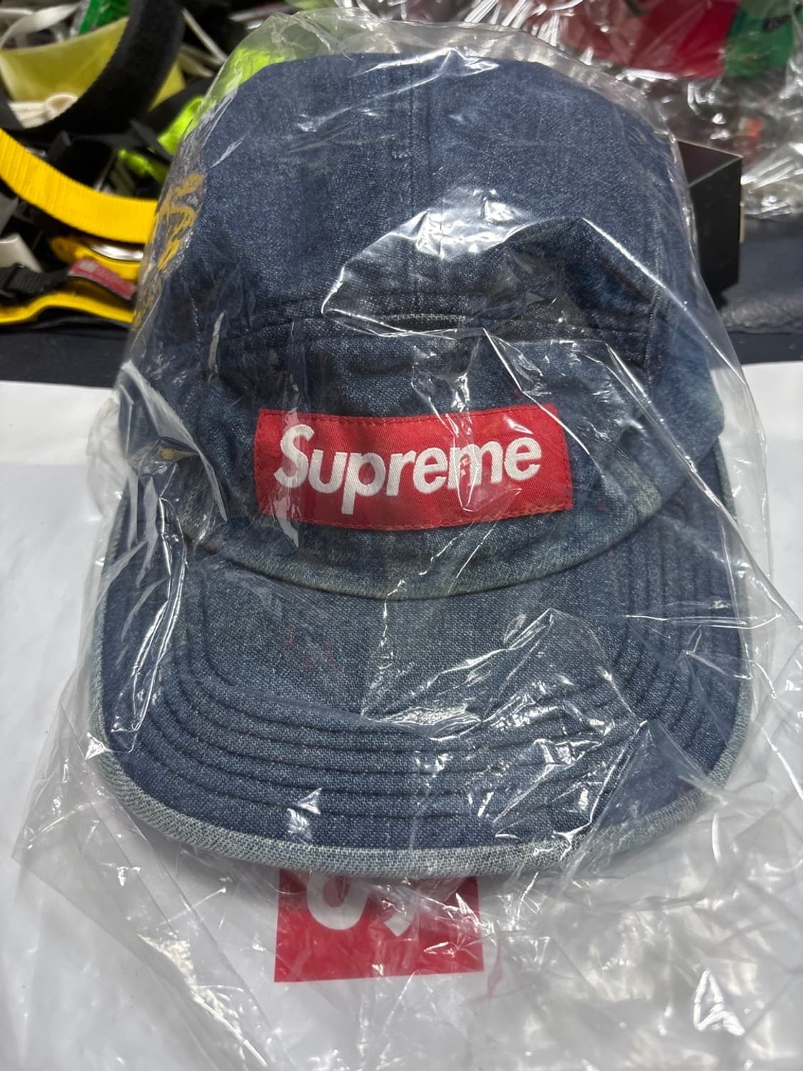 슈프림 박스로고 데님 캠프캡 18ss 상품이미지1
