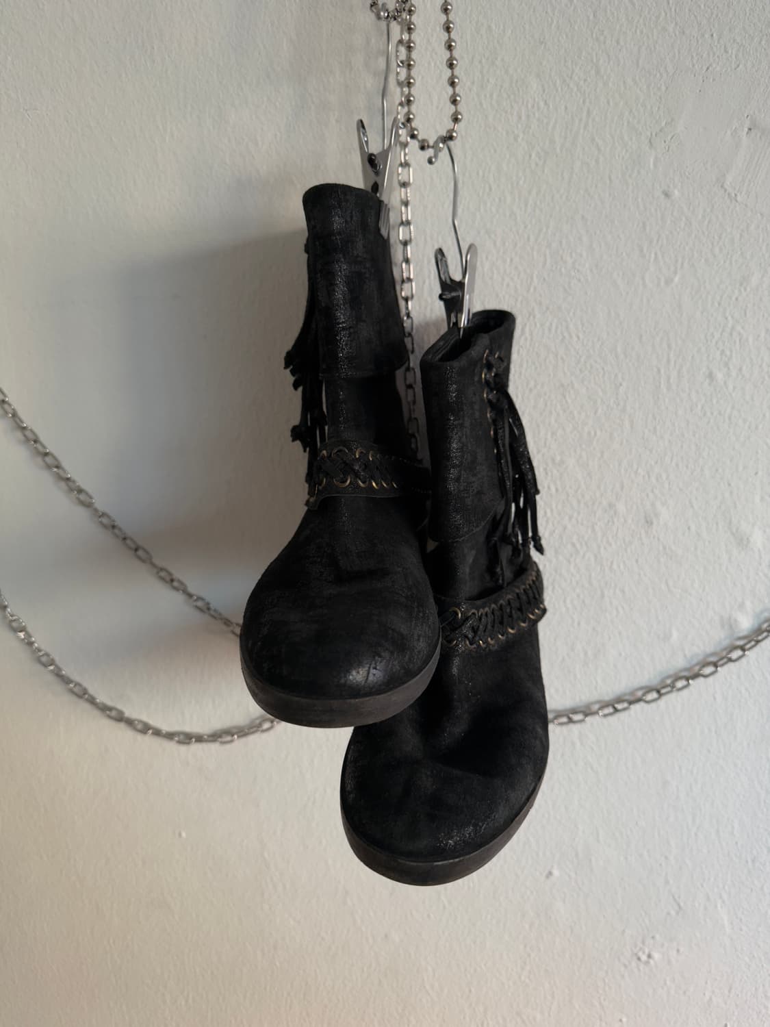 발망 아카이브 메탈릭쉬머 프린지 웨스턴부츠 상품이미지2