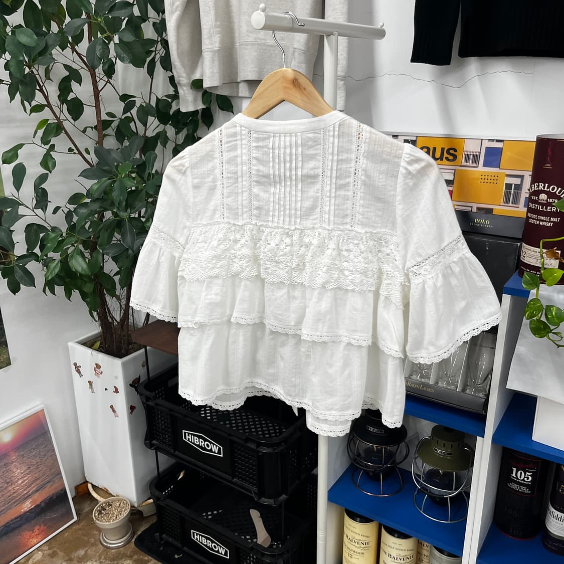 아떼 바네사브루노 레이스 크롭 블라우스 38 상품이미지5