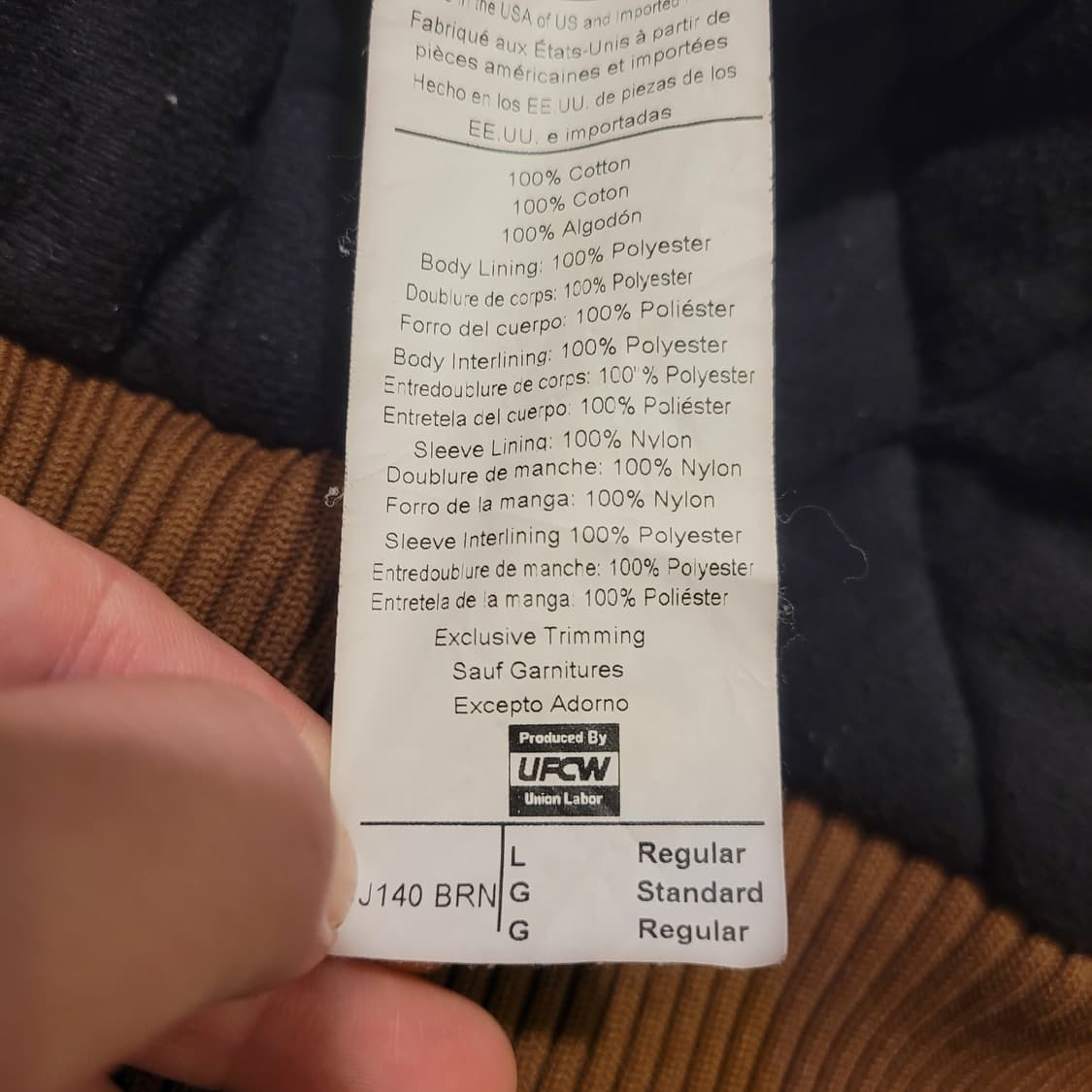 칼하트 루즈핏 덕 액티브 자켓 L 상품이미지8