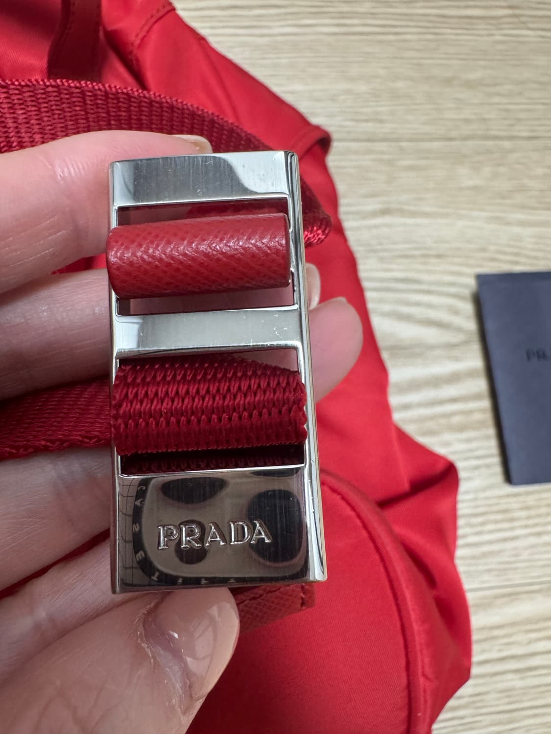 프라다 레드 백팩 상품이미지6