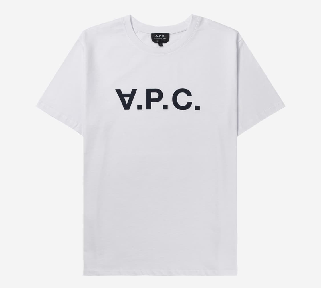 아페쎄 VPC 반팔 티셔츠 화이트 다크 네이비 S 상품이미지1