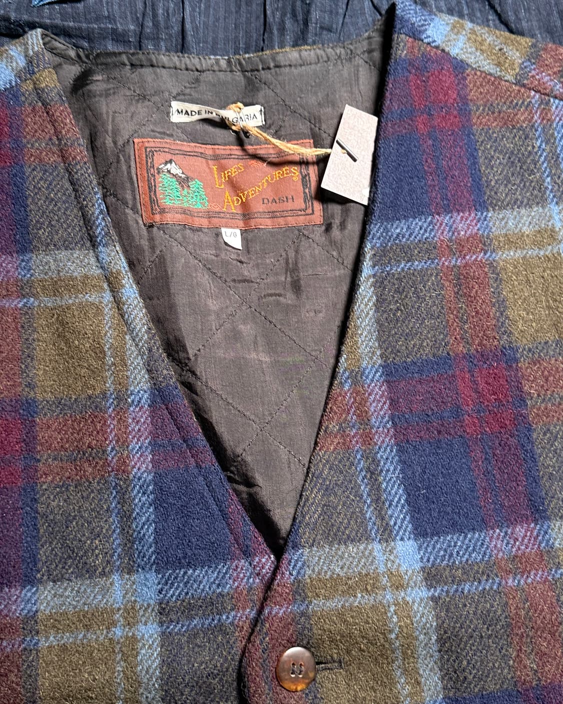 80-90‘s 라이프 어드벤쳐 울 블랜드 헌팅 베스트 L 상품이미지2