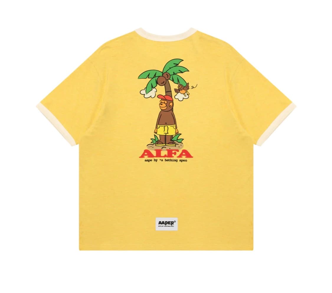 Aape - AAPER graphic ringer T-shirts 상품이미지2