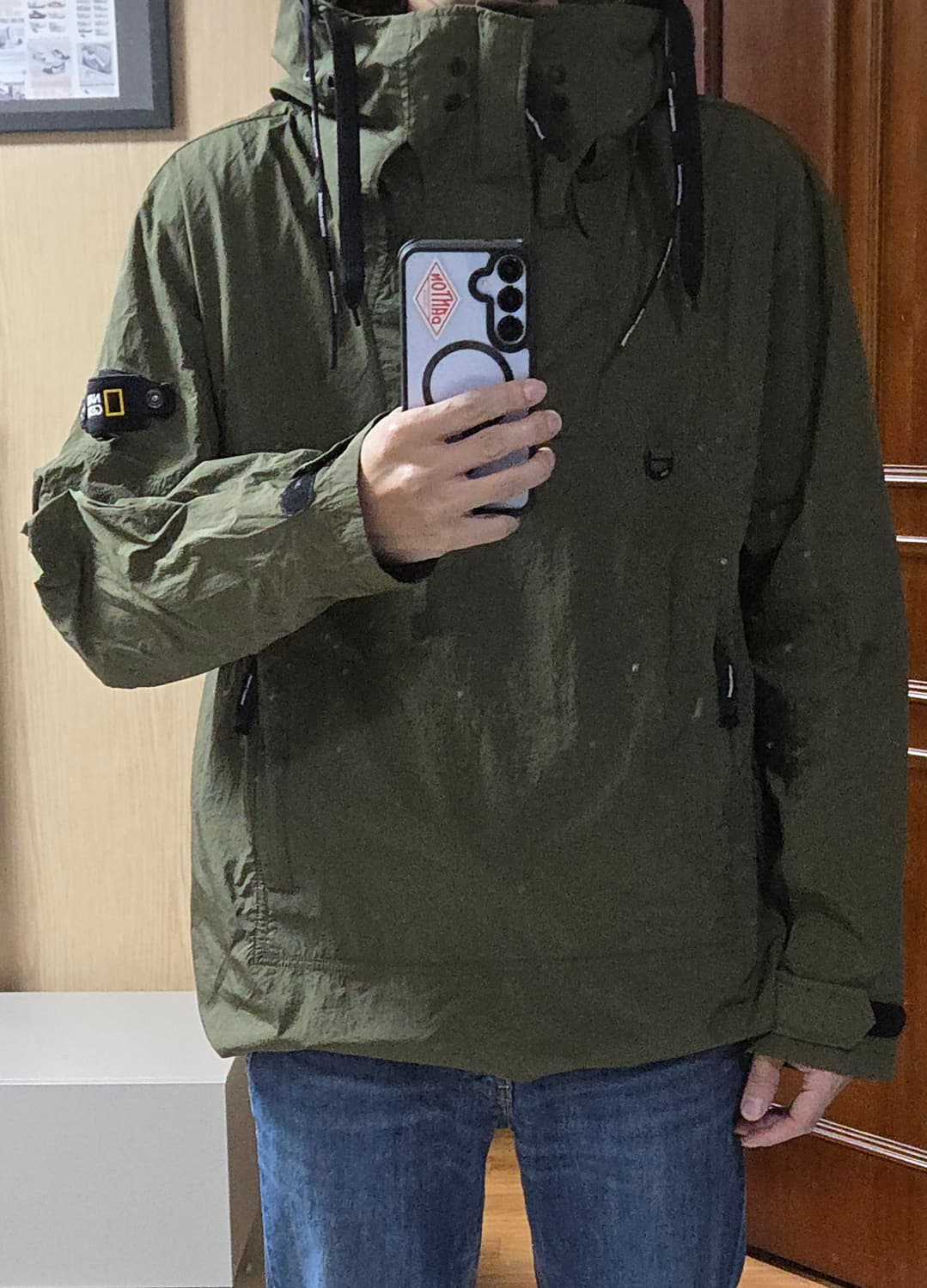 (착샷) 네셔널지오그래픽 바람막이 유틸리티 아노락 자켓 상품이미지7