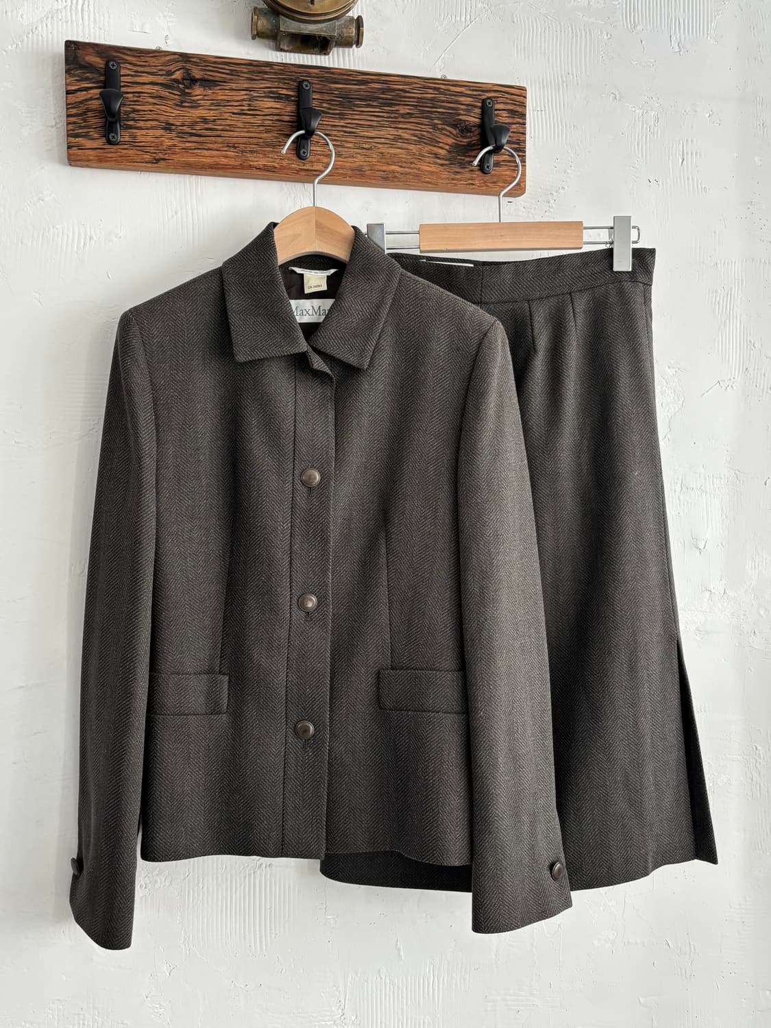 Max Mara 막스마라 딥그레이 투피스 정장 셋업 상품이미지4