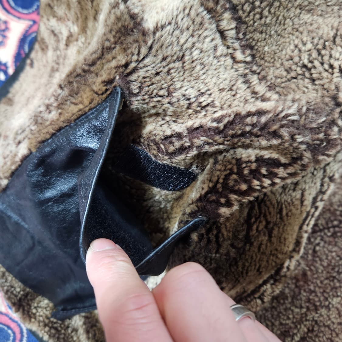 파울로구찌(Paologucci) 90's 빈티지 양가죽 양털 무스탕  상품이미지6