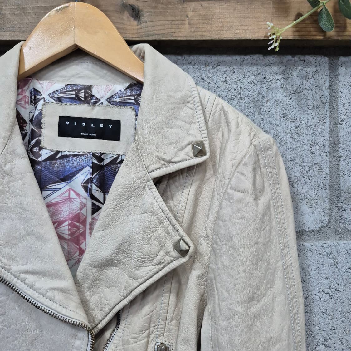 시슬리 빈티지 양가죽자켓 상품이미지3