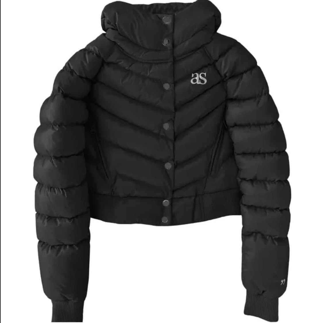 애즈온 숏 푸퍼 패딩 블랙 상품이미지1