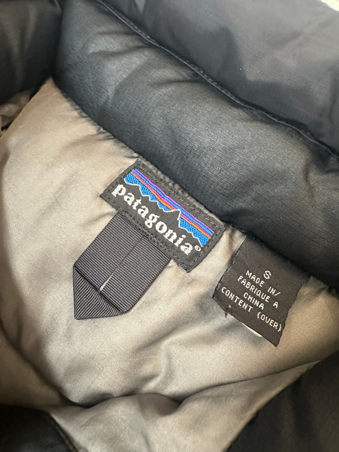 (S)00s 파타고니아 패딩 빈티지 패커블 다운 블랙 상품이미지4