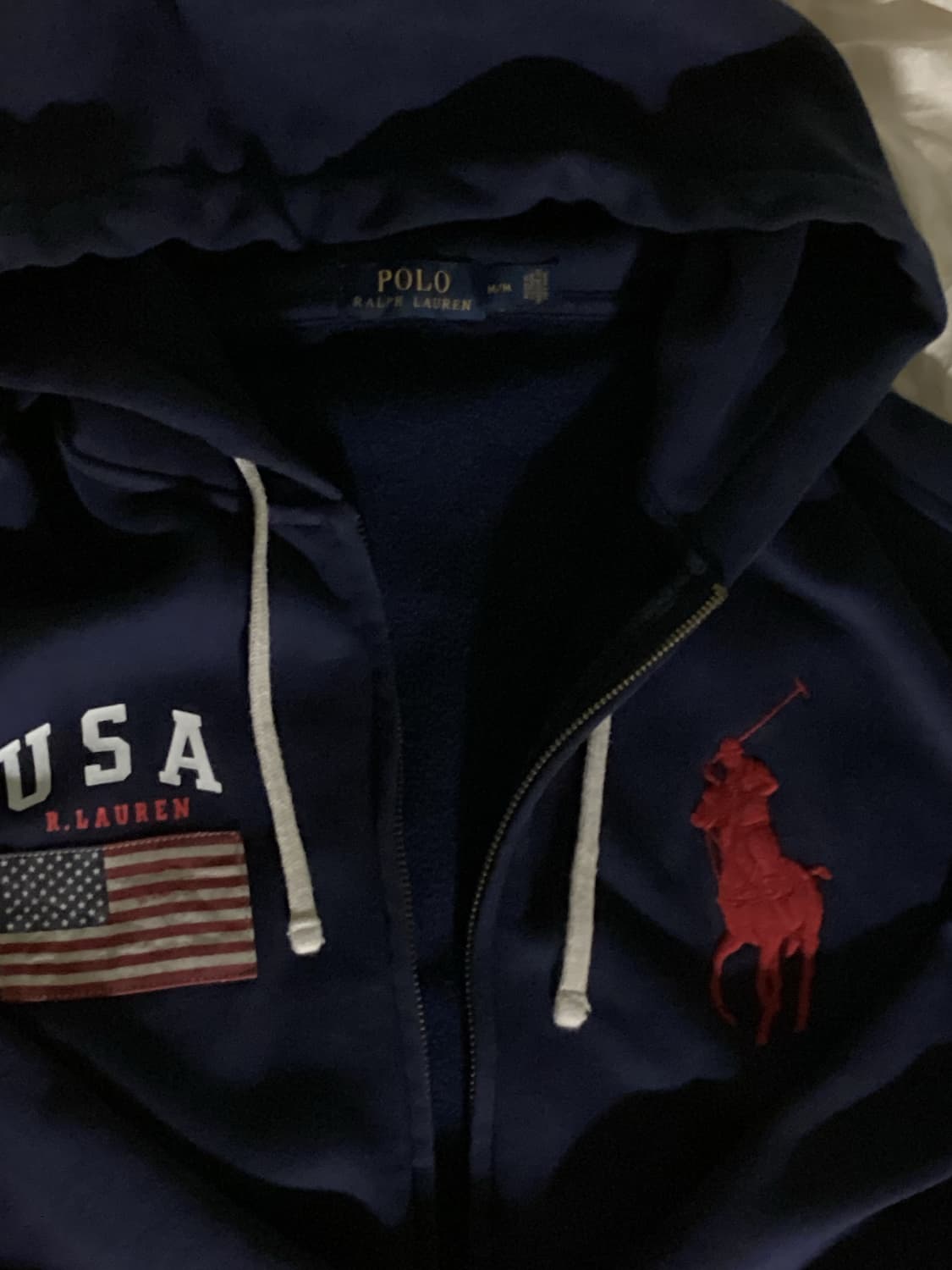 초대장급 폴로 빅포니 성조기 후드집업 상품이미지2