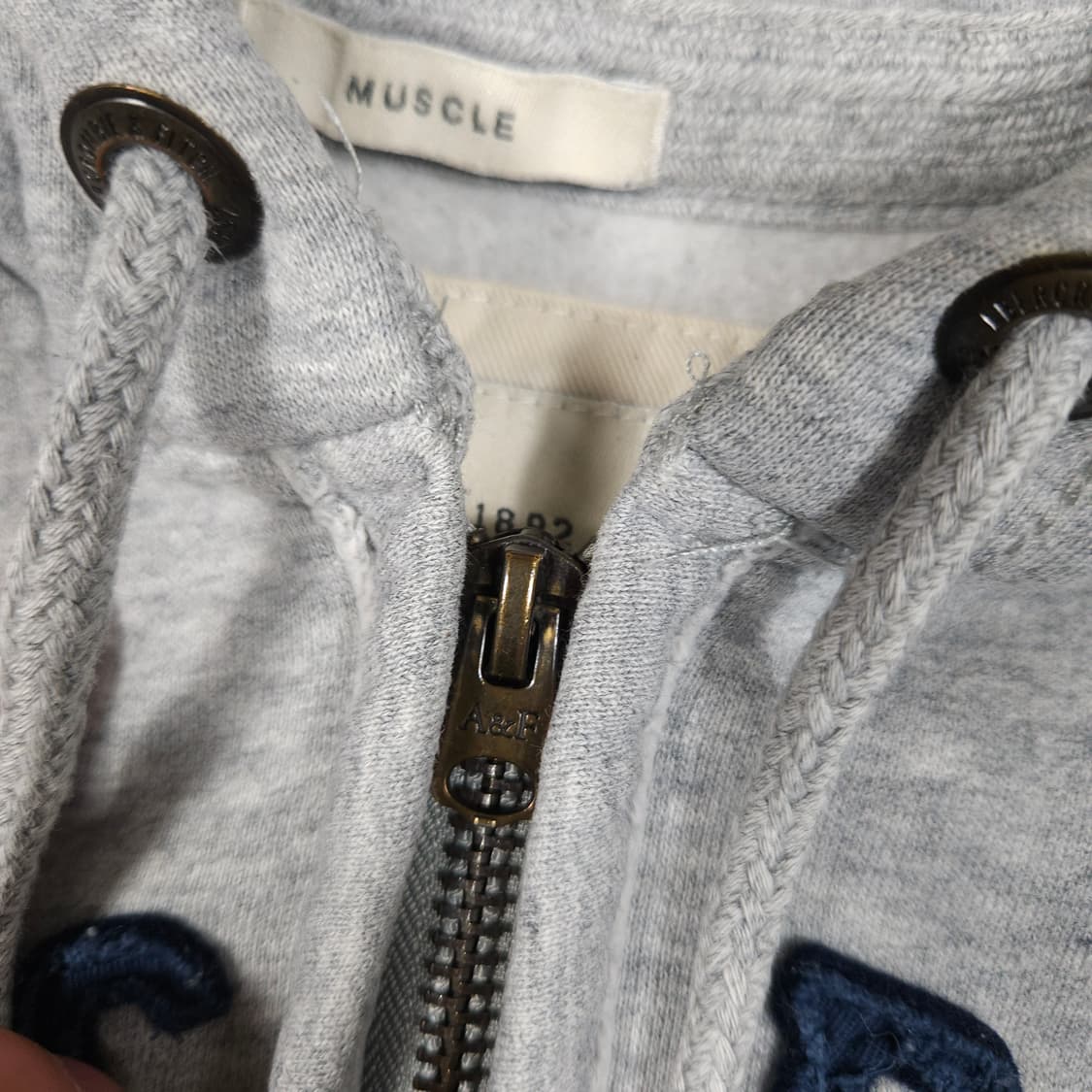 아베크롬비 그레이 후드집업  상품이미지3