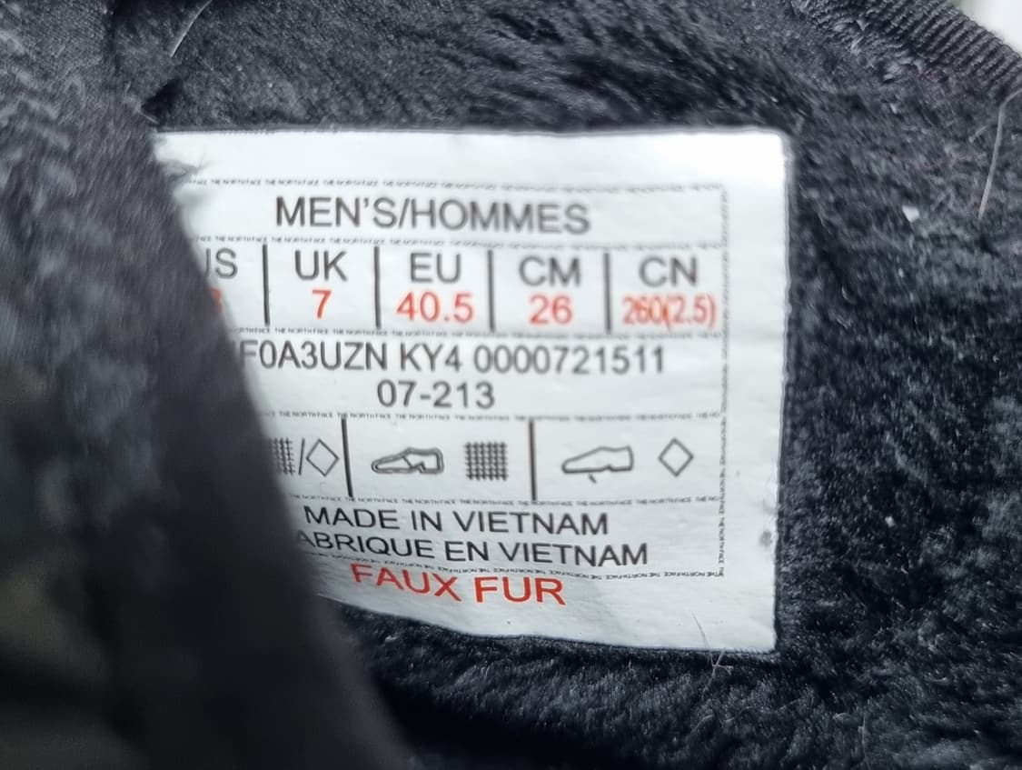 노스페이스 서모볼 트랙션 뮬 방한 슬립온 (블랙)260 상품이미지5