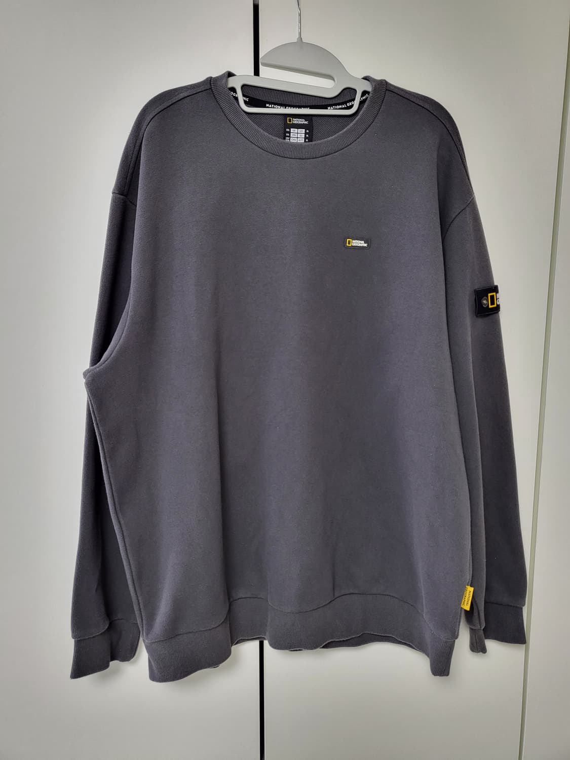 내셔널지오그래픽 루코스 백면 로고 그래픽 맨투맨 상품이미지2