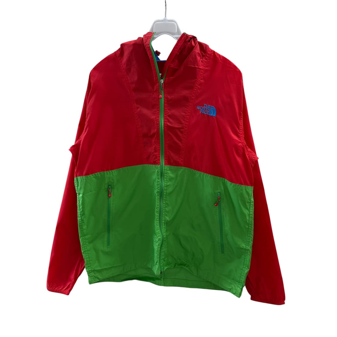 [M] 노스페이스 레드그린 배색 바람막이 상품이미지3
