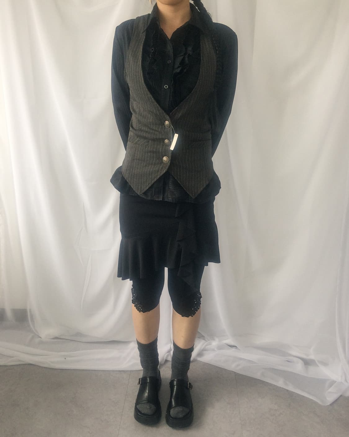Stripe pattern vest 상품이미지1