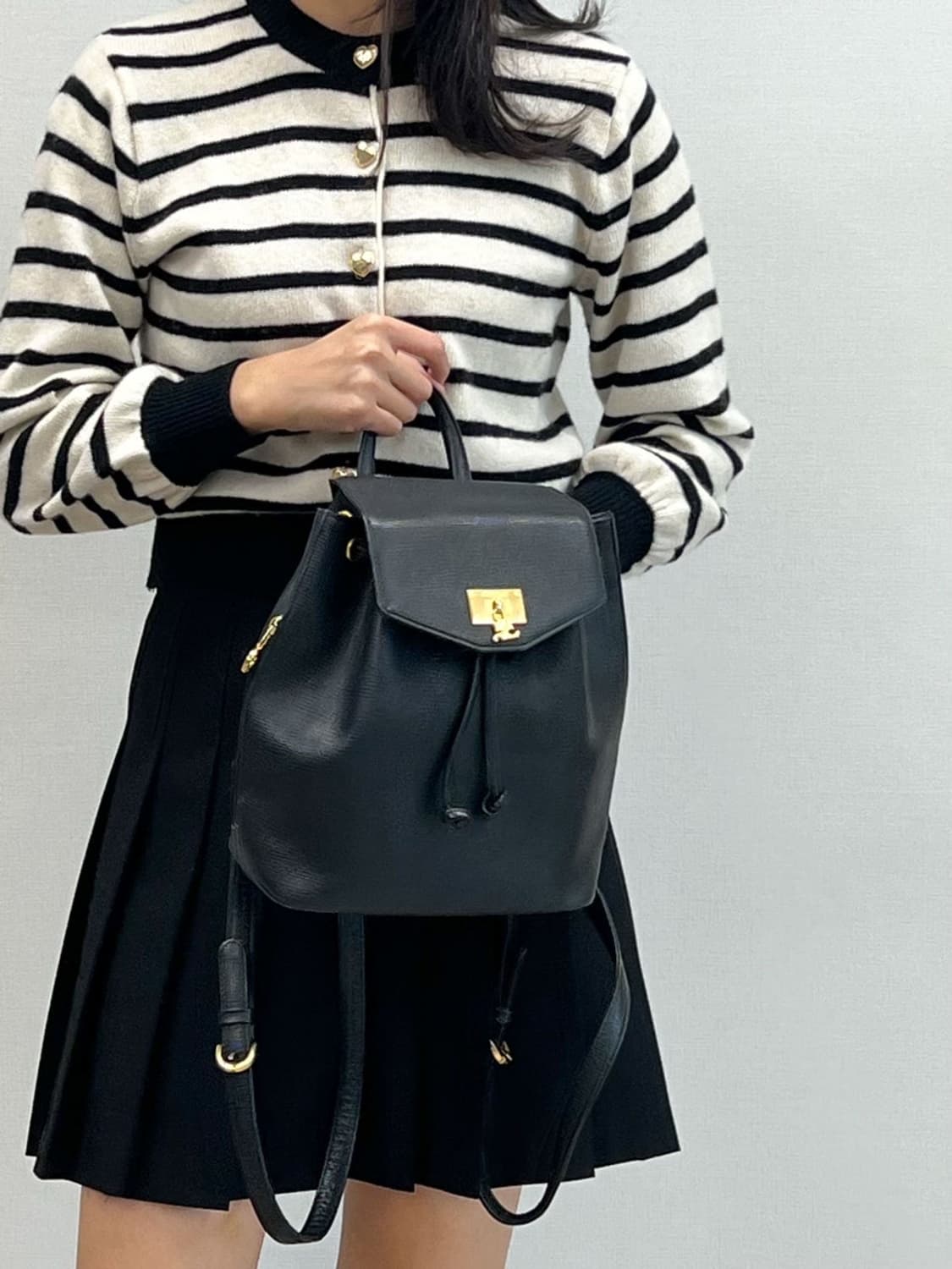 courreges / 꾸레쥬 블랙 사피아노 백팩  상품이미지10