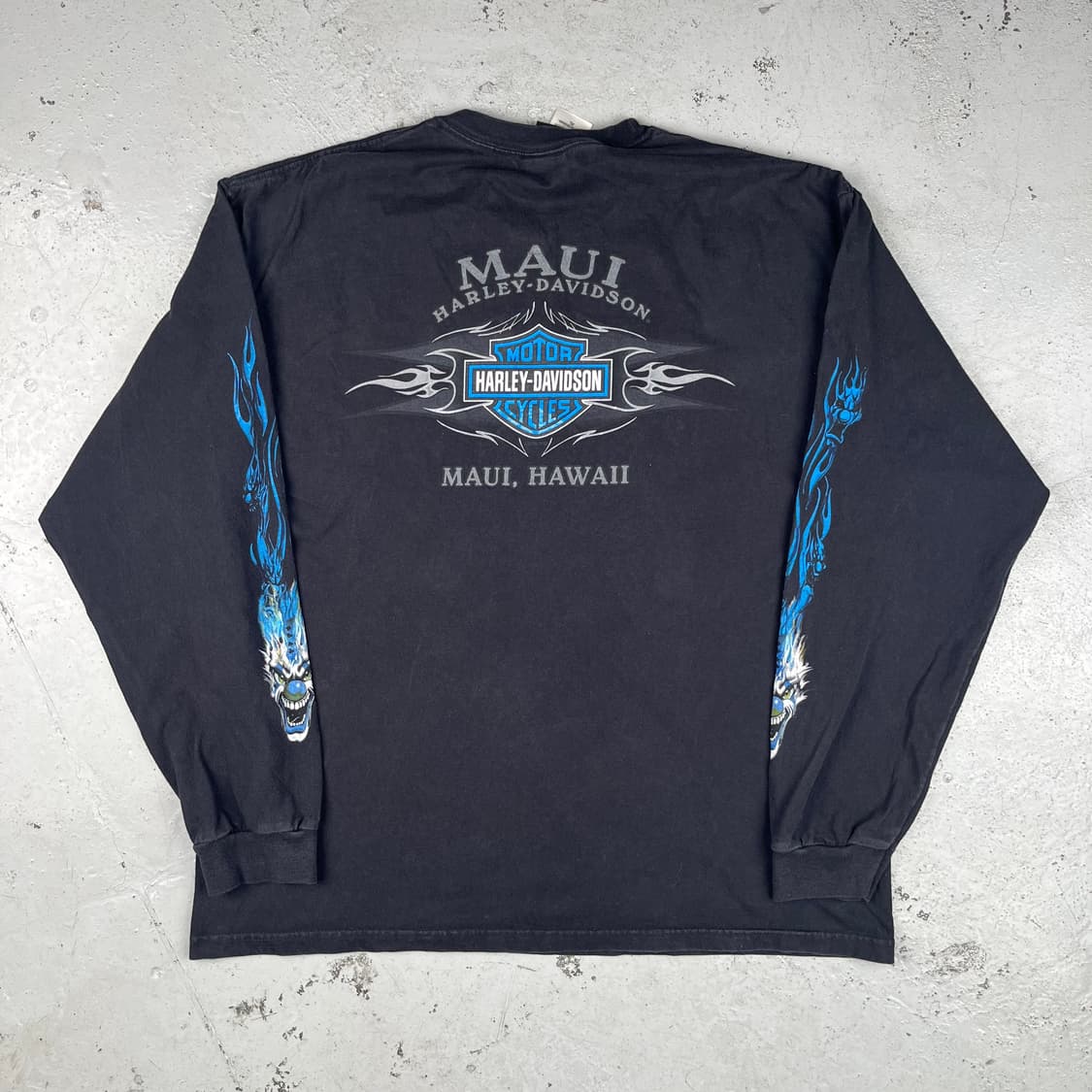 빈티지 할리데이비슨 클로운 플레임 롱슬리브 상품이미지3
