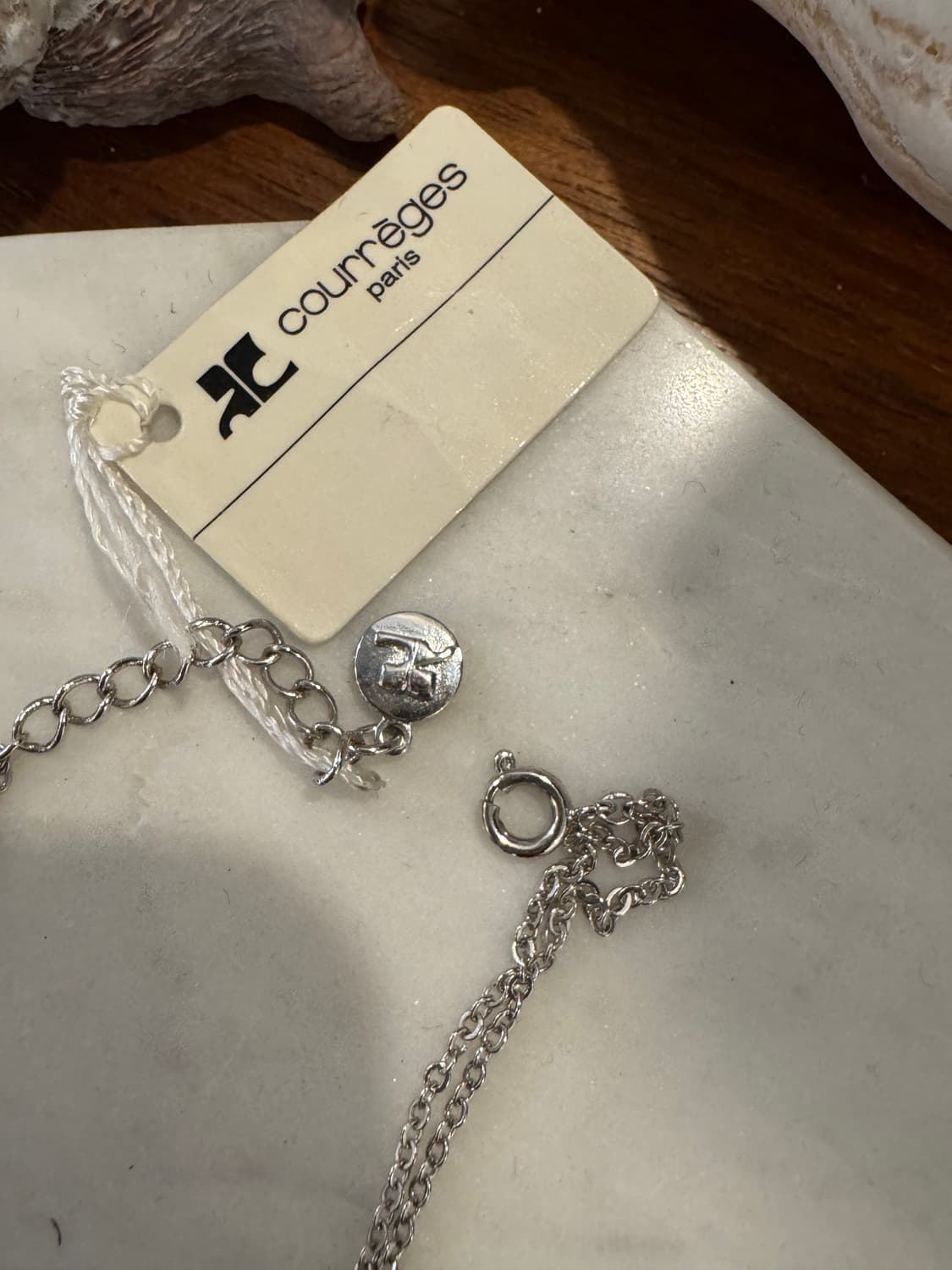 courreges 꾸레쥬 실버 리본 브레이슬릿 팔찌 상품이미지3