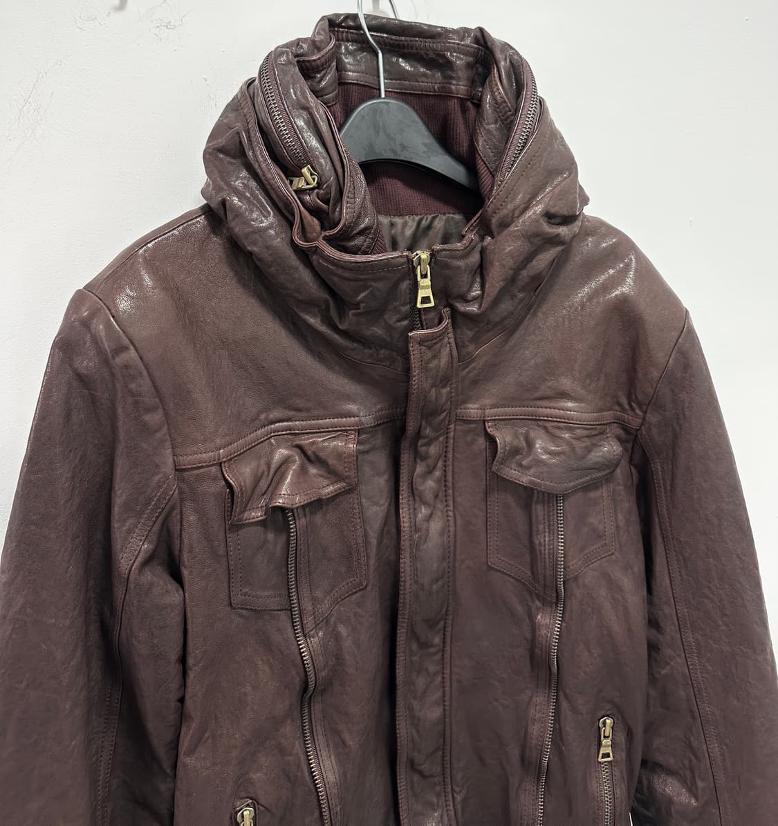 Italy sheepskin tanning gimmic high neck 상품이미지8