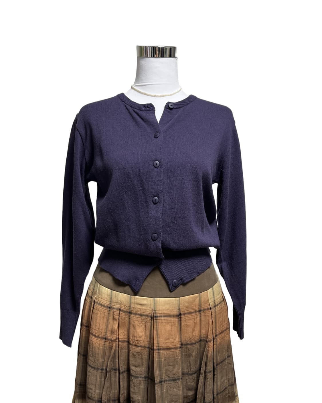 Deep purple cotton cardigan 상품이미지4