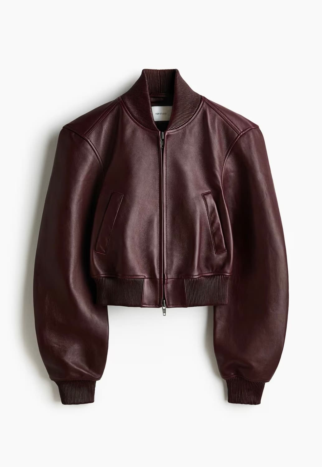 [M]H&M 에이치앤엠 스튜디오 레더 보머 레더 자켓 상품이미지1