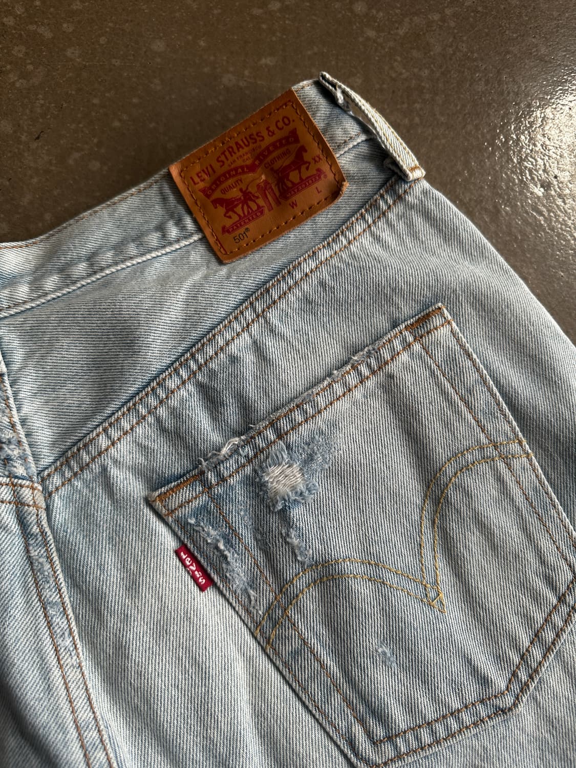 Levis 리바이스 501 워싱 데님 w31 상품이미지6
