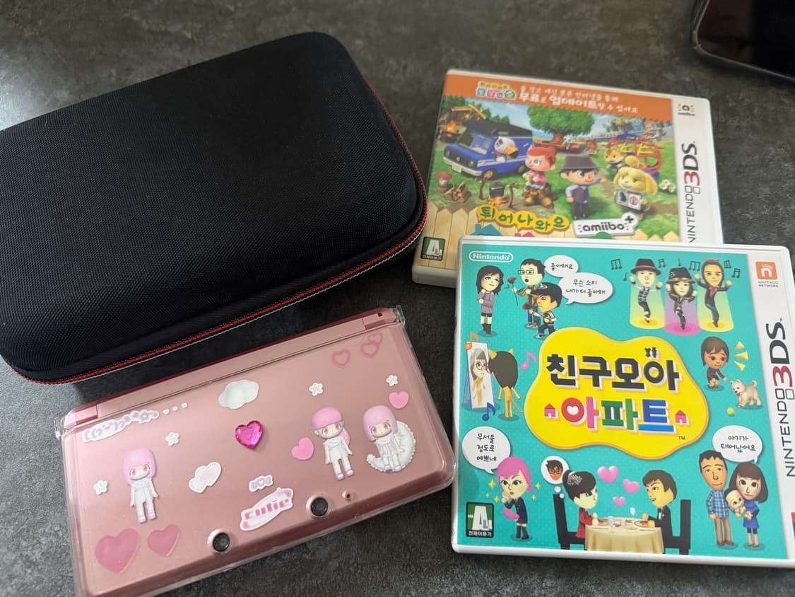 닌텐도 3DS 핑크 + 친모아 + 튀동숲 상품이미지1