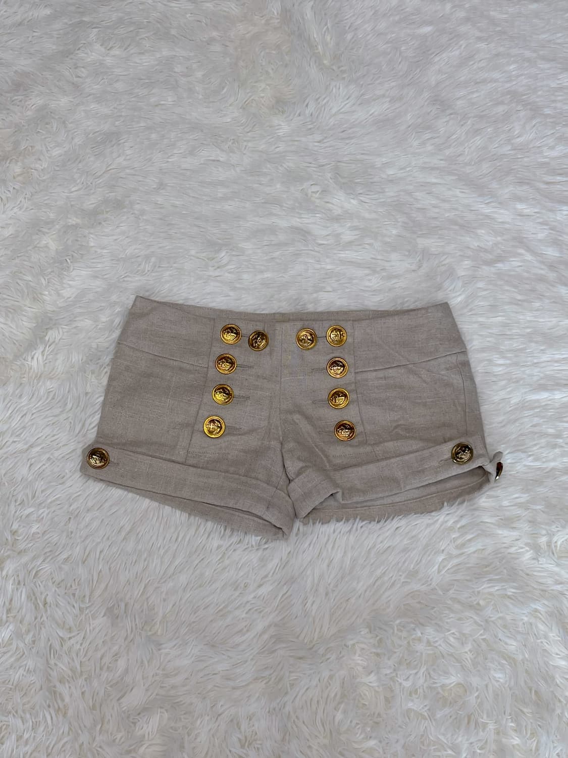 일본 유일매물) y2k 베이지 갸루 숏팬츠 상품이미지1