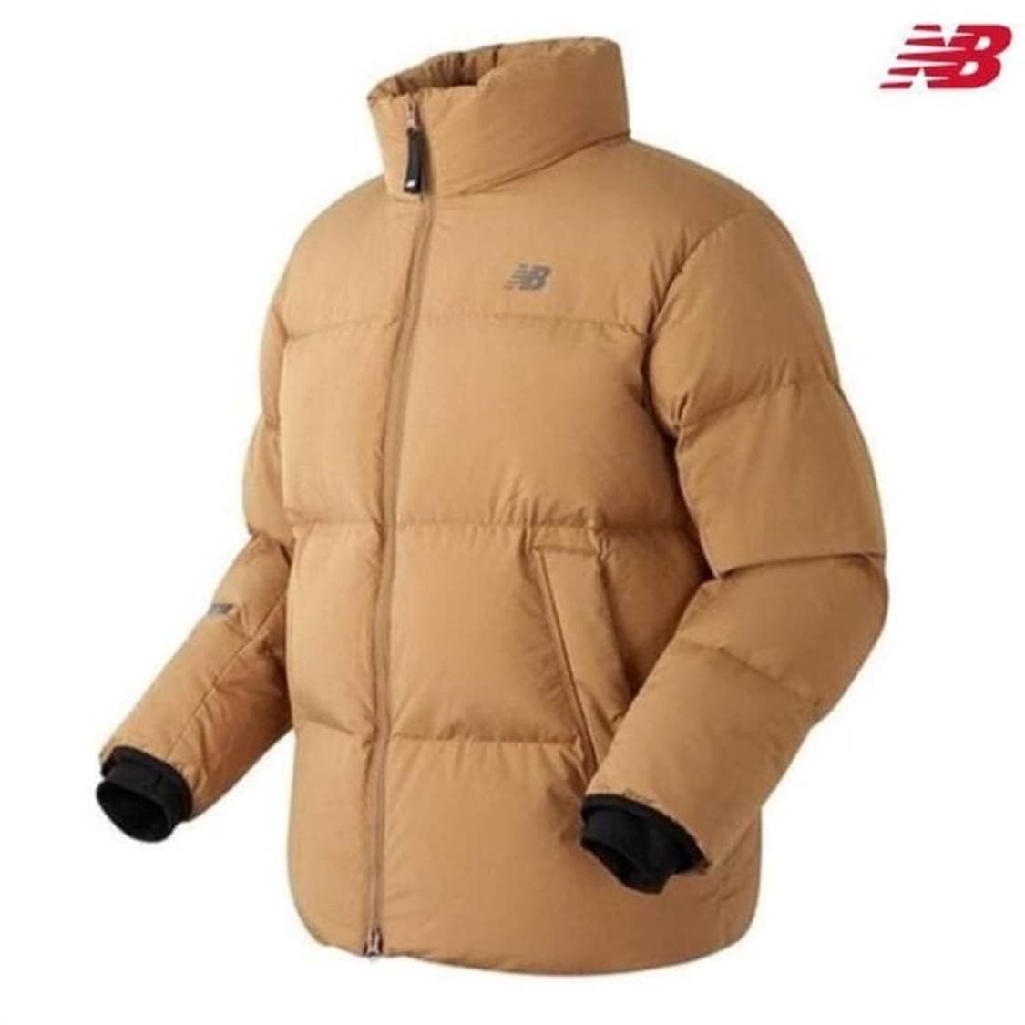 뉴발란스 UNI 액티브 구스 숏패딩 자켓 브라운 S 상품이미지5