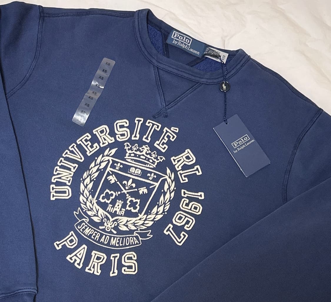 [미 시착 새 상품] 폴로랄프로렌 맨투맨 xs(남녀공용) 상품이미지1