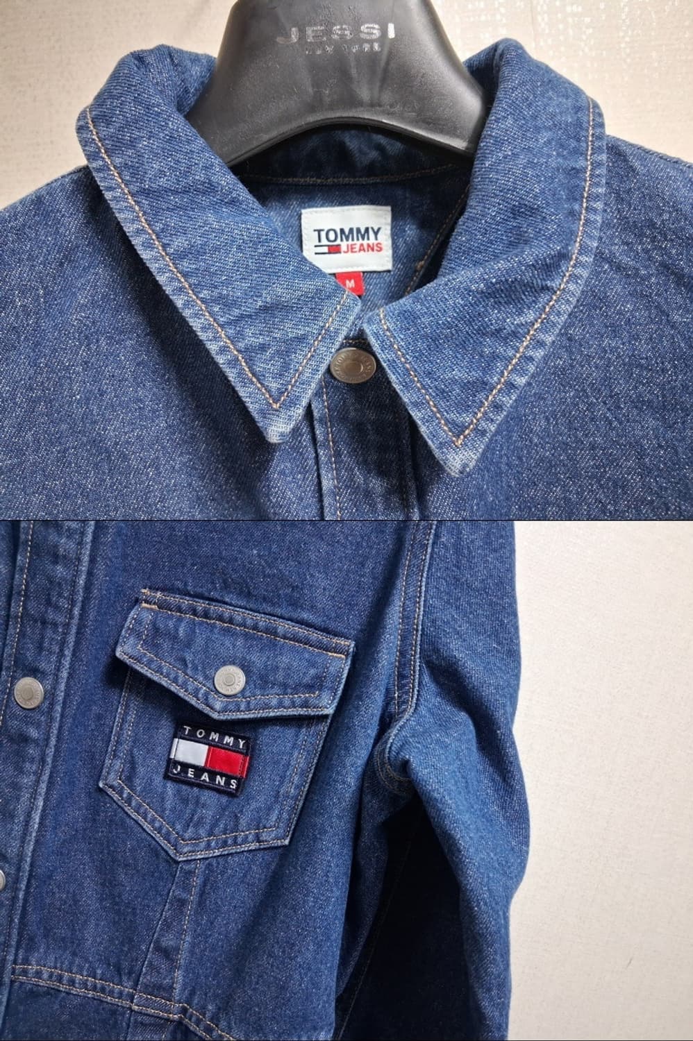 타미힐피거 여성 타미 데님진 미디원피스 표기M 55또는슬림체형 피트66
 상품이미지4