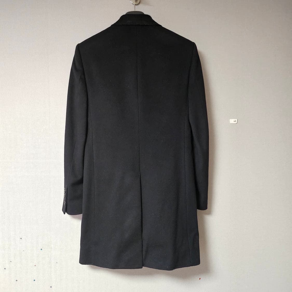 시스템옴므(SYSTEM) 슬림 더블코트 블랙 상품이미지2